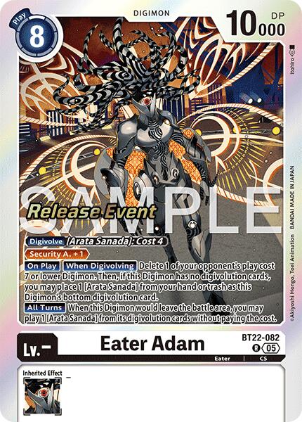 Eater Adam [BT22-082] [Cyber Eden Release Event Cards] | Devastation Store