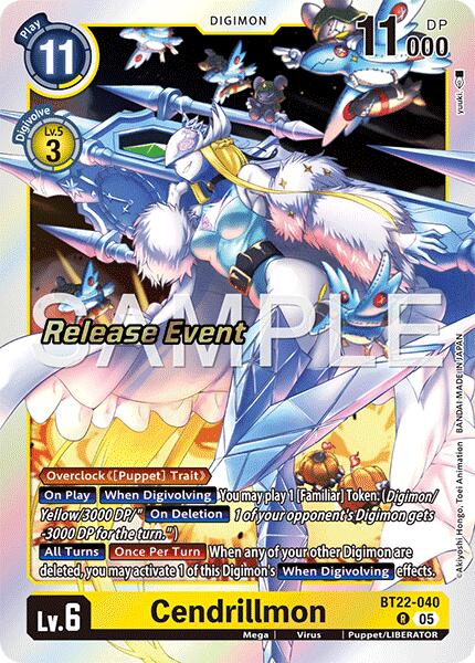 Cendrillmon [BT22-040] [Cyber Eden Release Event Cards] | Devastation Store