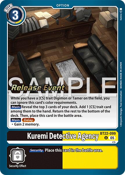 Kuremi Detective Agency [BT22-099] [Cyber Eden Release Event Cards] | Devastation Store