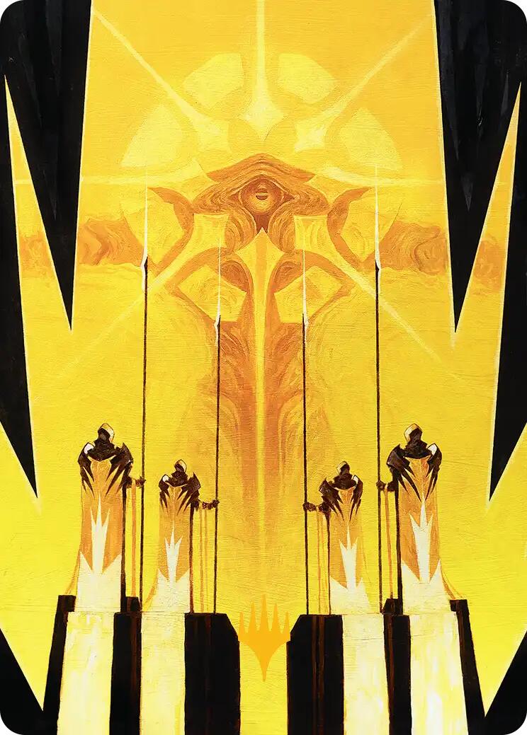 Hardlight Containment Art Card (Gold-Stamped Planeswalker Symbol) [Edge of Eternities Art Series] | Devastation Store