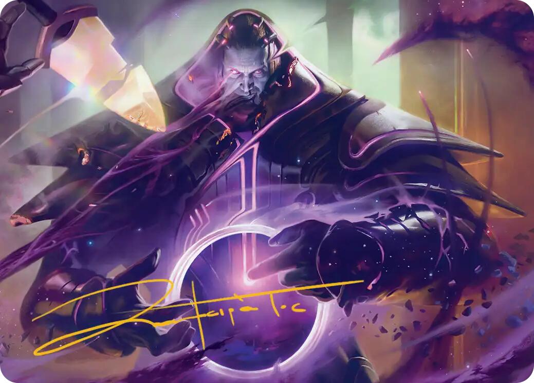 Embrace Oblivion Art Card (Gold-Stamped Signature) [Edge of Eternities Art Series] | Devastation Store