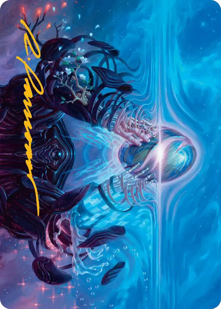The Endstone Art Card (Gold-Stamped Signature) [Edge of Eternities Art Series] | Devastation Store