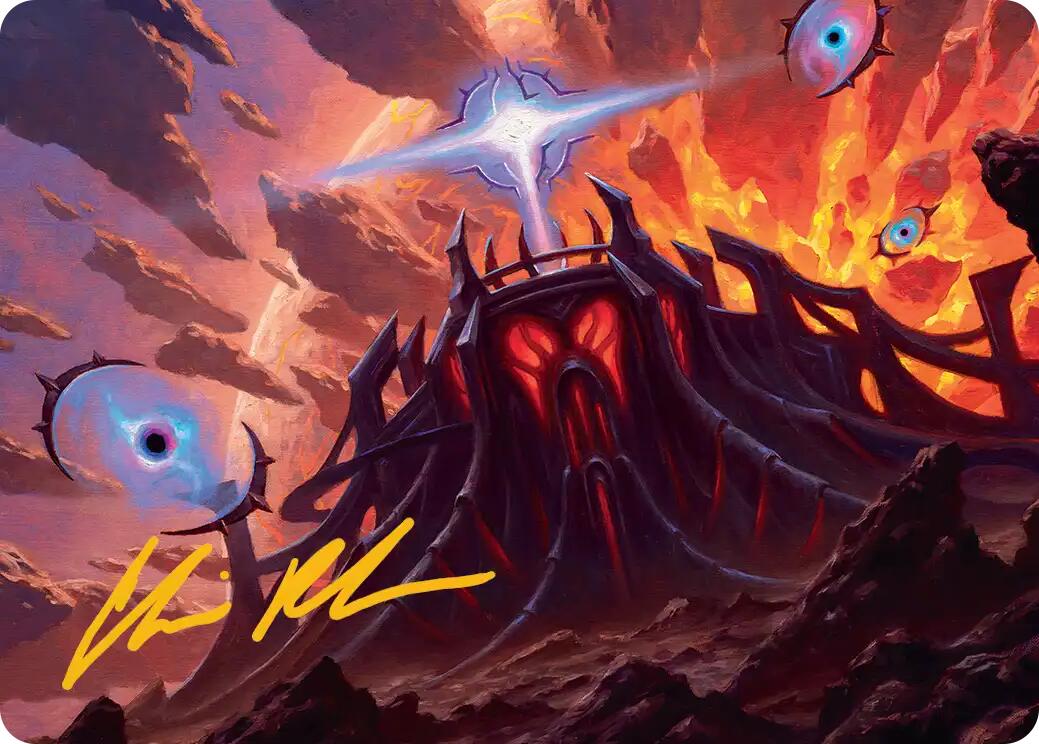 Secluded Starforge Art Card (Gold-Stamped Signature) [Edge of Eternities Art Series] | Devastation Store