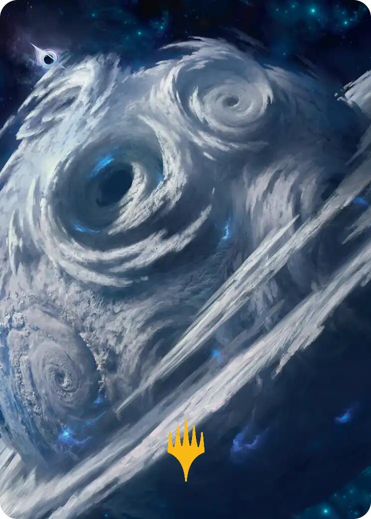 Uthros, Titanic Godcore Art Card (Gold-Stamped Planeswalker Symbol) [Edge of Eternities Art Series] | Devastation Store