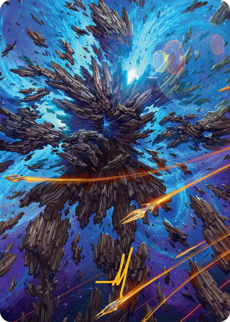 Celestial Colonnade Art Card (Gold-Stamped Signature) [Edge of Eternities Art Series] | Devastation Store