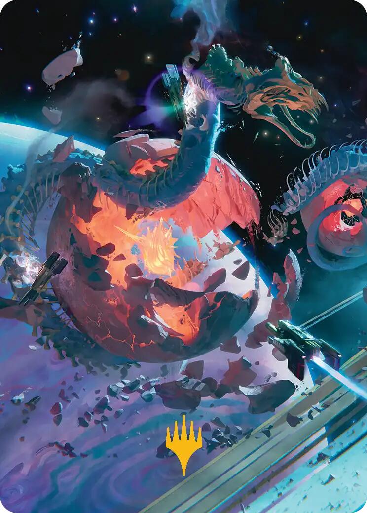 Scavenger Grounds Art Card (47/54) (Gold-Stamped Planeswalker Symbol) [Edge of Eternities Art Series] | Devastation Store