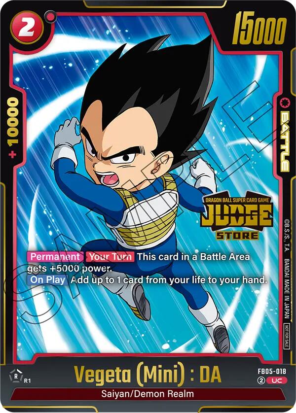Vegeta (Mini) : DA (Judge Pack 04 - Store Judge) [Fusion World Tournament Cards] | Devastation Store