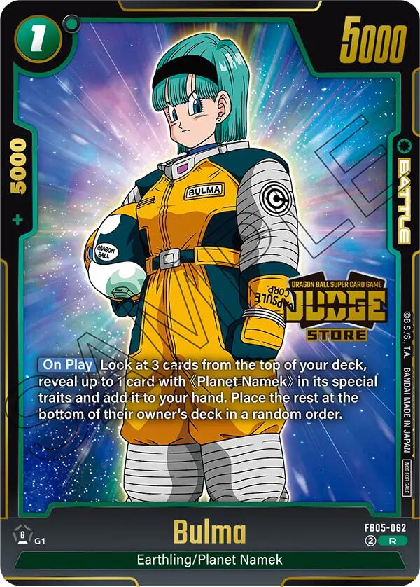 Bulma (Judge Pack 04 - Store Judge) [Fusion World Tournament Cards] | Devastation Store