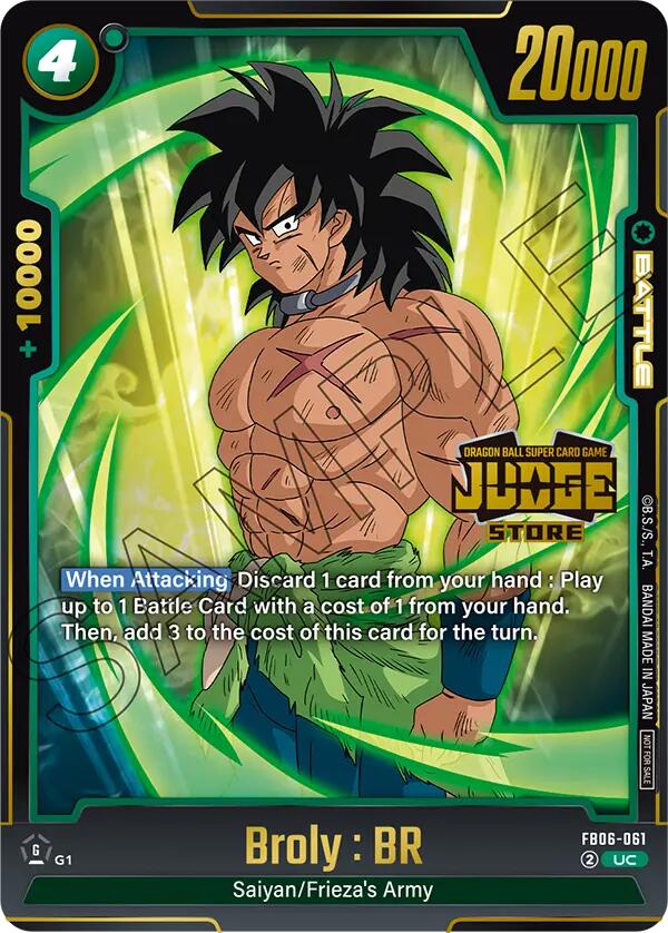 Broly : BR (Judge Pack 04 - Store Judge) [Fusion World Tournament Cards] | Devastation Store
