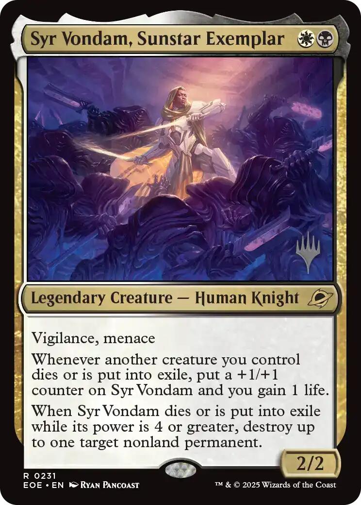 Syr Vondam, Sunstar Exemplar [Edge of Eternities Promo Pack] | Devastation Store