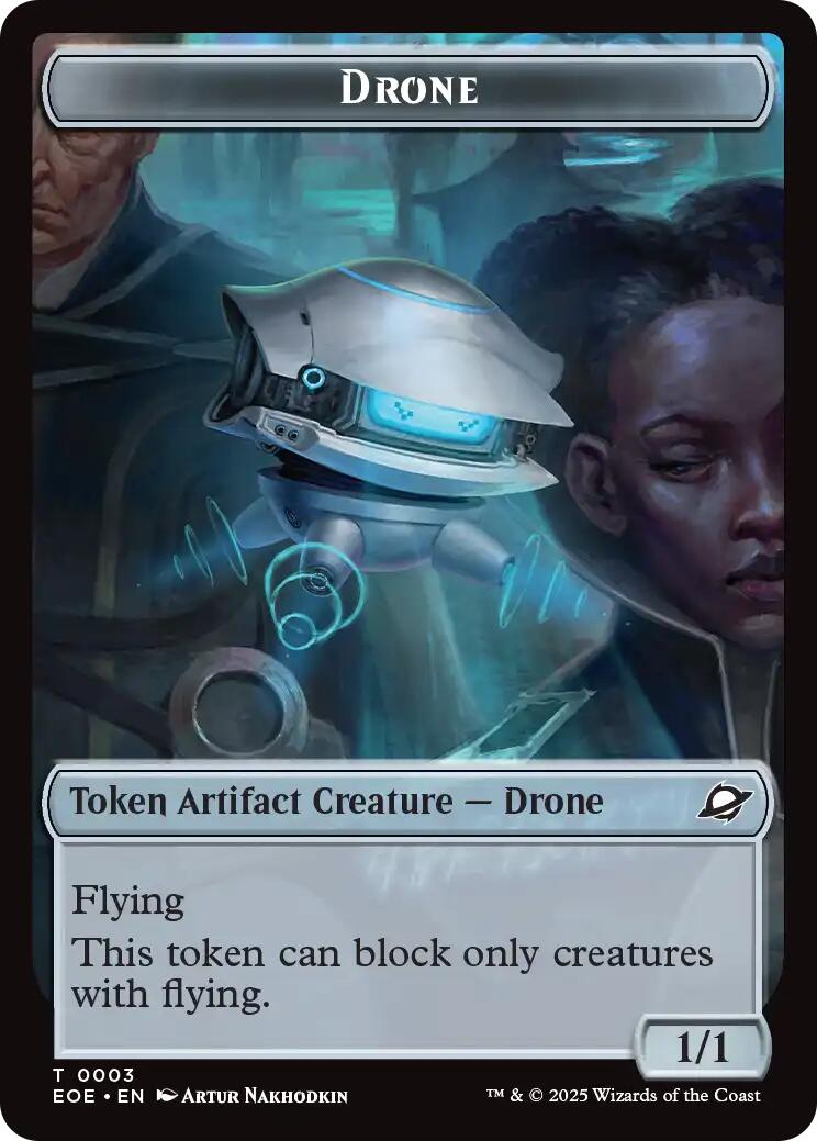 Drone // Lander (0005) Doubled-Sided Token [Edge of Eternities Tokens] | Devastation Store