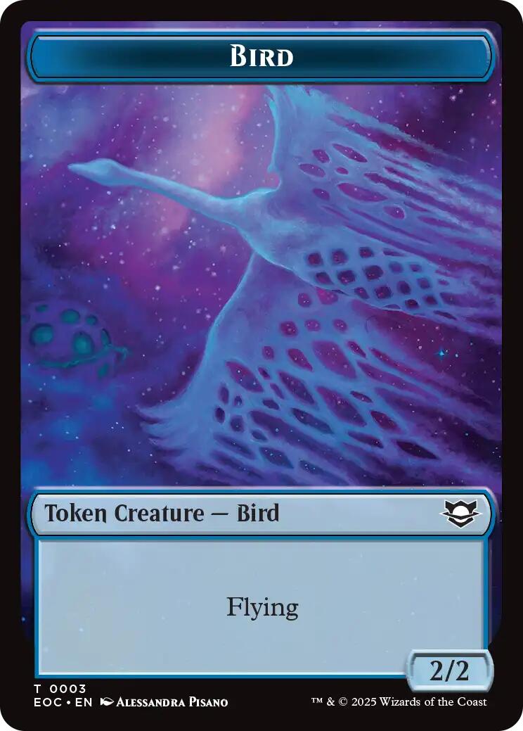 Bird // Pest Double-Sided Token [Edge of Eternities Commander Tokens] | Devastation Store