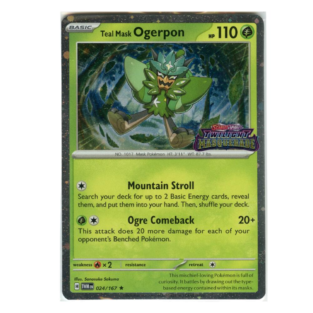 Teal Mask Ogerpon (024/167) (Twilight Masquerade Stamp) [Scarlet & Violet: Twilight Masquerade] | Devastation Store