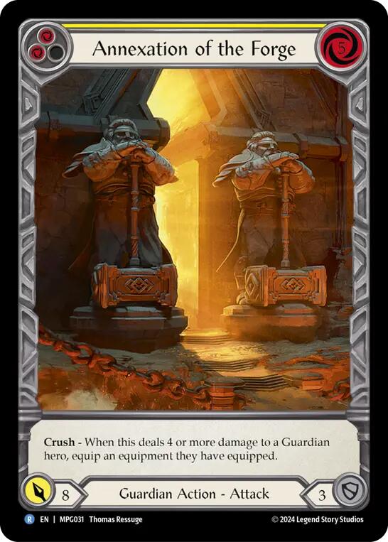 Annexation of the Forge (Extended Art) [MPG031] (Mastery Pack Guardian)  Rainbow Foil | Devastation Store