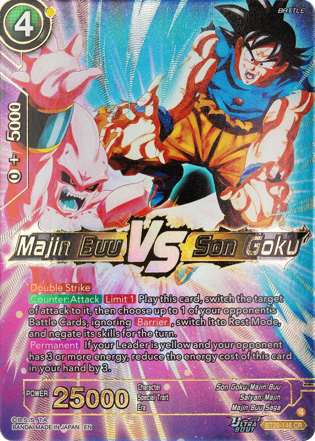 Majin Buu VS Son Goku (BT28-146) [Prismatic Clash] | Devastation Store