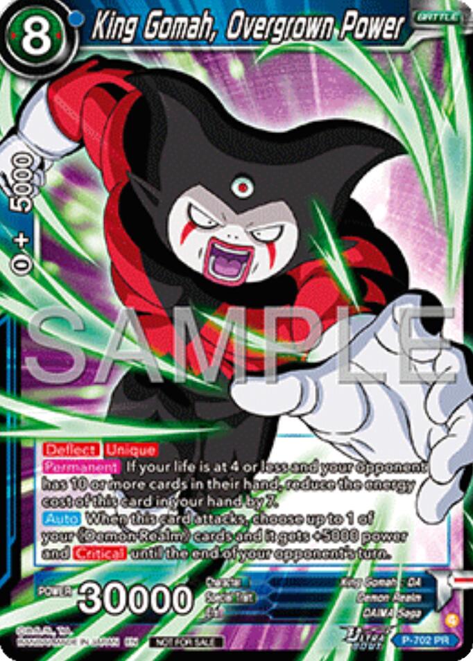 King Gomah, Overgrown Power (Ultra-Bout Series Tournament Pack Vol.13) (P-702) [Tournament Promotion Cards] | Devastation Store