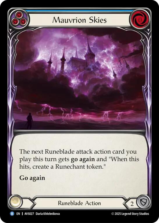 Mauvrion Skies (Blue) [AVS027] (Armory Deck: Legends Viserai) | Devastation Store