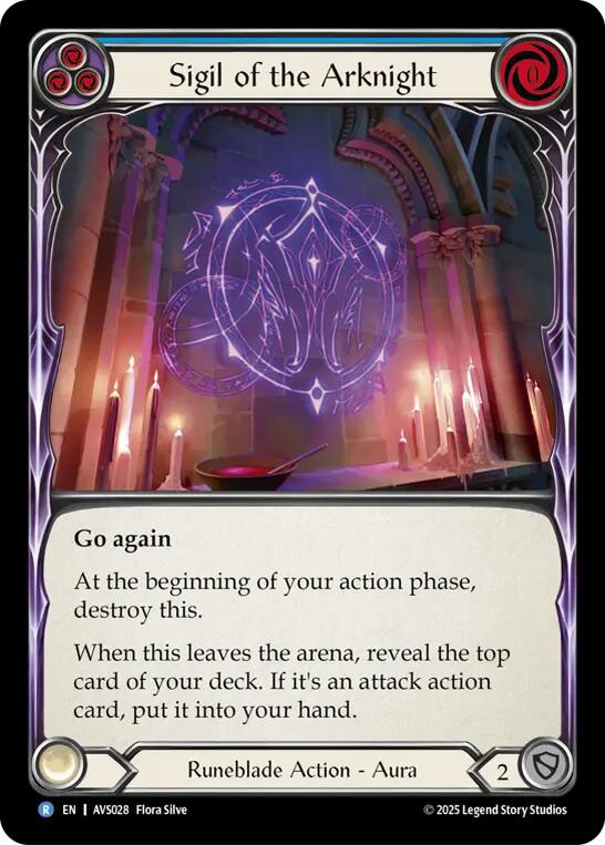 Sigil of the Arknight (Blue) [AVS028] (Armory Deck: Legends Viserai) | Devastation Store