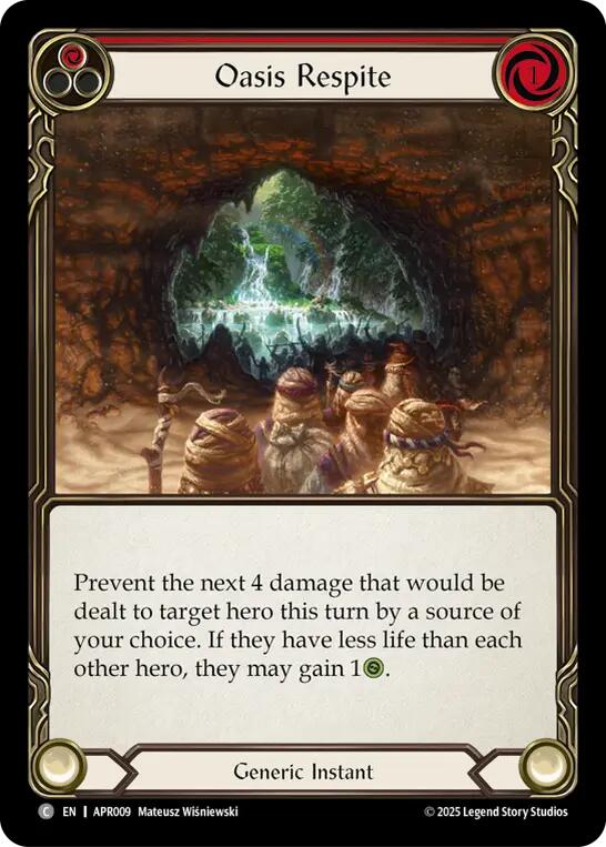 Oasis Respite (Red) [APR009] (Armory Deck: Legends Prism) | Devastation Store
