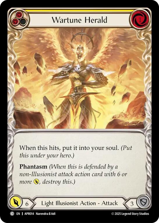 Wartune Herald (Yellow) [APR014] (Armory Deck: Legends Prism) | Devastation Store