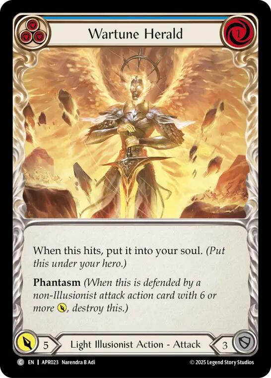 Wartune Herald (Blue) [APR023] (Armory Deck: Legends Prism) | Devastation Store