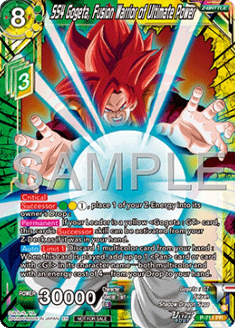 SS4 Gogeta, Fusion Warrior of Ultimate Power (Ultra-Bout Series Tournament Pack Vol.13) (P-711) [Tournament Promotion Cards] | Devastation Store