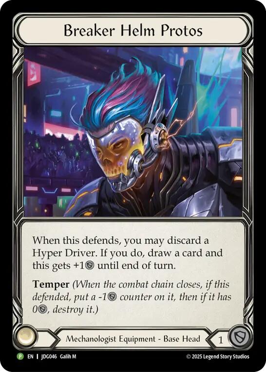 Breaker Helm Protos [JDG046] (Promo)  Cold Foil | Devastation Store