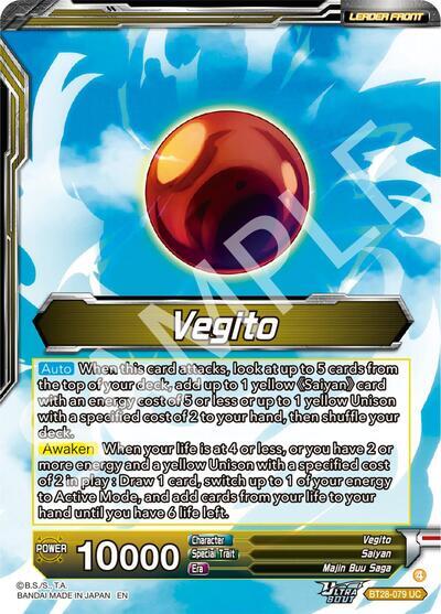 Vegito // SS Vegito, Transcendent Rage (SLR) (BT28-079) [Prismatic Clash] | Devastation Store