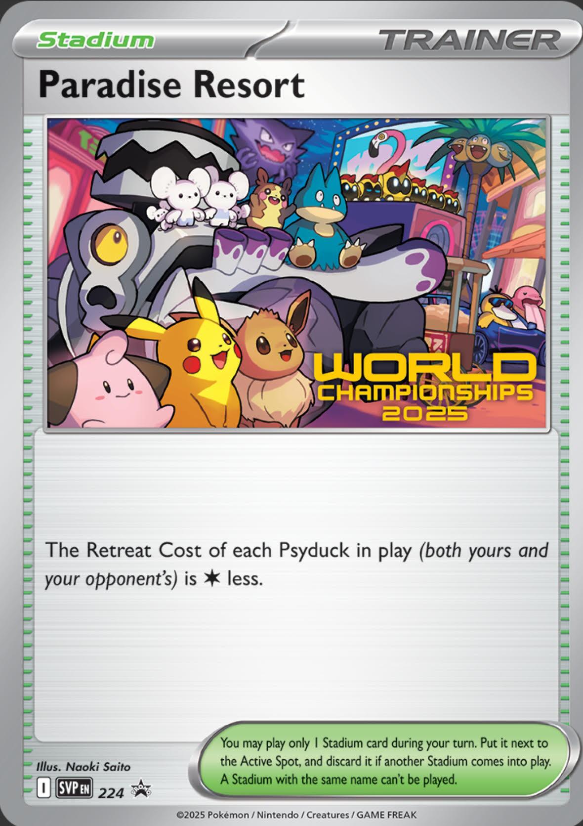 Paradise Resort (224) (World Championships 2025) [Scarlet & Violet: Black Star Promos] | Devastation Store