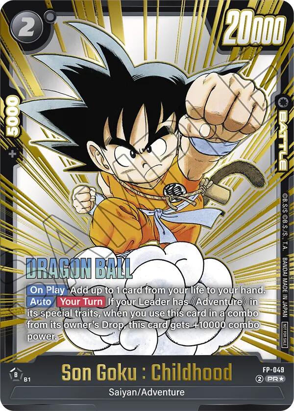 Son Goku : Childhood (Gold) [Fusion World Promotion Cards] - Devastation Store | Devastation Store