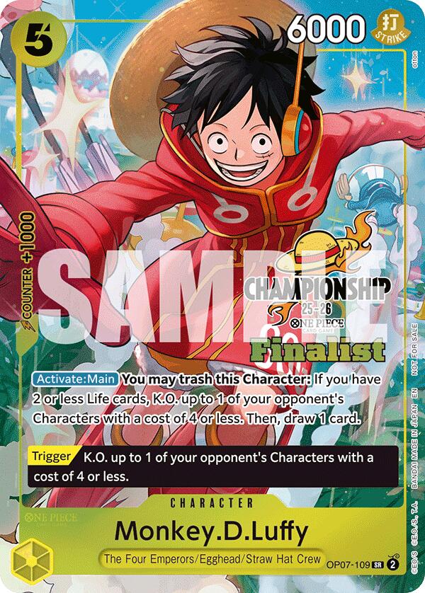 Monkey.D.Luffy (CS 25-26 Finalist Card Set 1) [One Piece Promotion Cards] | Devastation Store