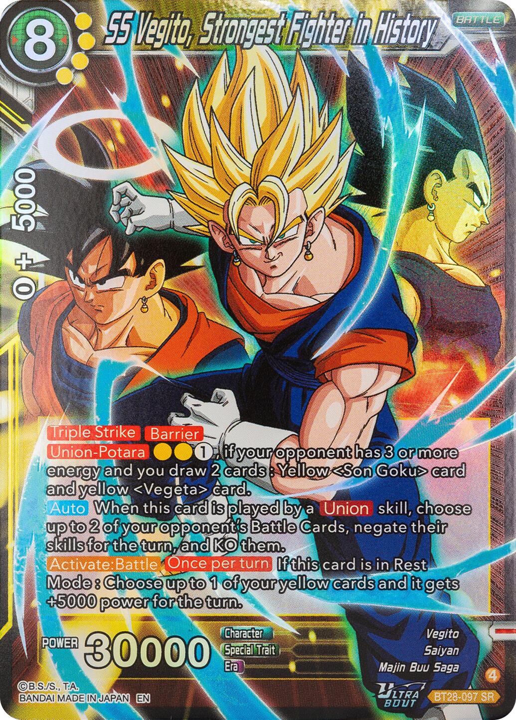 SS Vegito, Strongest Fighter in History (BT28-097) [Prismatic Clash] | Devastation Store