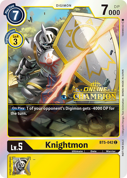 Knightmon [BT5-042] (Online Champion) [Battle of Omni Promos] | Devastation Store