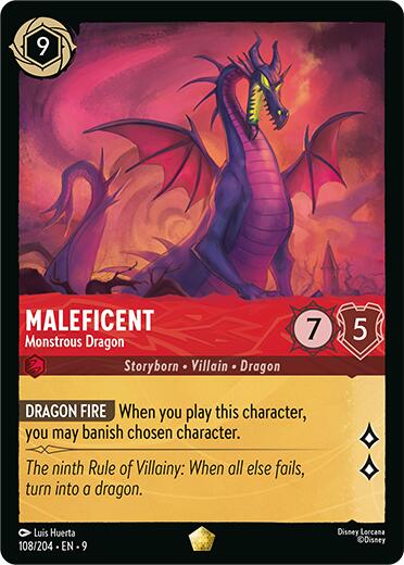 Maleficent - Monstrous Dragon (108/204) [Fabled] | Devastation Store