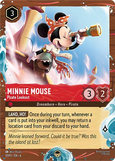 Minnie Mouse - Pirate Lookout (Disney Cruise Promo) (17/P3) [Promo Cards] | Devastation Store