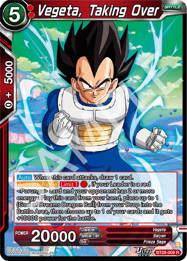 Vegeta, Taking Over (BT28-009) [Prismatic Clash] | Devastation Store