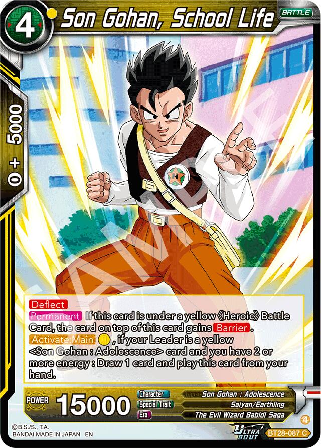 Son Gohan, School Life (BT28-087) [Prismatic Clash] | Devastation Store