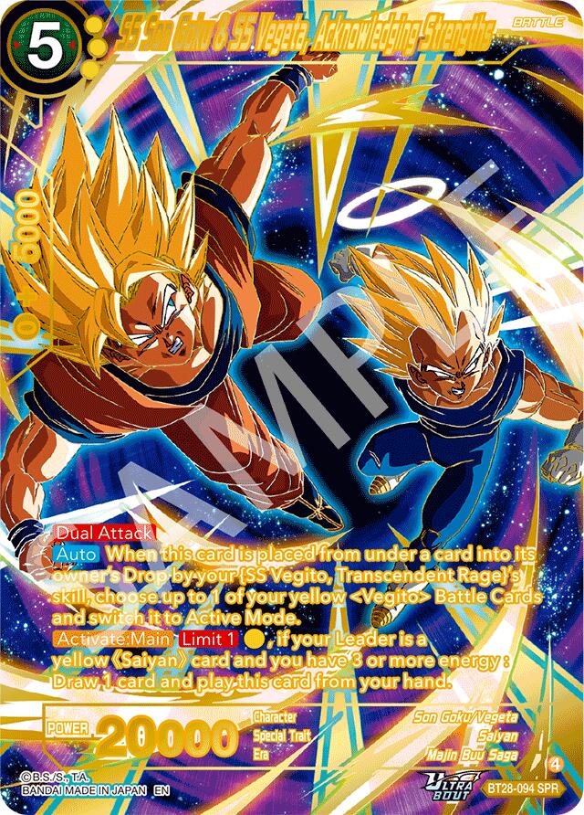 SS Son Goku & SS Vegeta, Acknowledging Strengths (SPR) (BT28-094) [Prismatic Clash] | Devastation Store