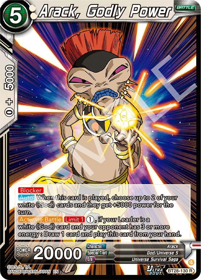 Arack, Godly Power (BT28-130) [Prismatic Clash] | Devastation Store