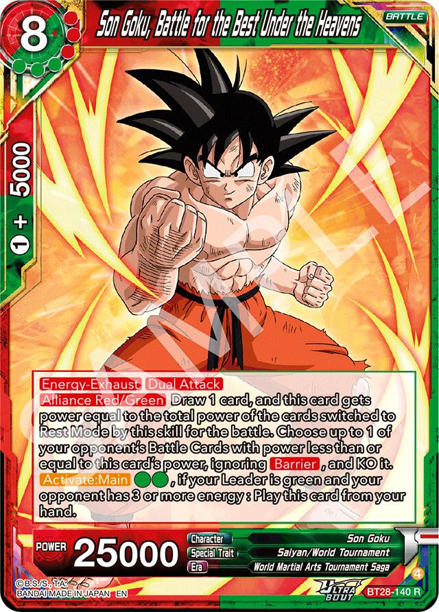 Son Goku, Battle for the Best Under the Heavens (BT28-140) [Prismatic Clash] | Devastation Store