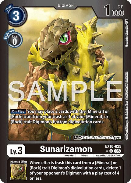 Sunarizamon [EX10-025] (Limited Foil) [Sinister Order] | Devastation Store