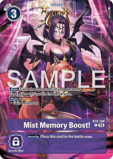 Mist Memory Boost! [BT8-108] (Sinister Order Legend Pack) [Sinister Order] | Devastation Store