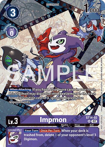 Impmon [ST14-02] (Sinister Order Legend Pack) [Starter Deck: Beelzemon Advanced Deck Set] | Devastation Store