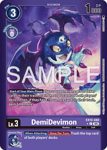 DemiDevimon [EX10-040] (Limited Foil) [Sinister Order] | Devastation Store