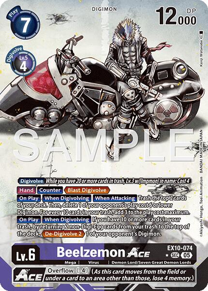 Beelzemon ACE [EX10-074] (Alternate Art) [Sinister Order] | Devastation Store