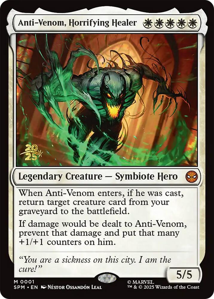 Anti-Venom, Horrifying Healer [Marvel's Spider-Man Prerelease Promos] | Devastation Store