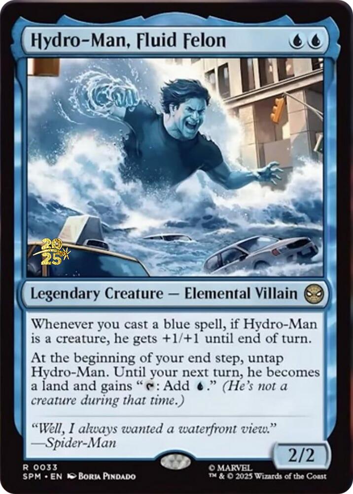 Hydro-Man, Fluid Felon [Marvel's Spider-Man Prerelease Promos] | Devastation Store