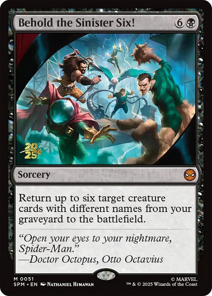 Behold the Sinister Six! [Marvel's Spider-Man Prerelease Promos] | Devastation Store