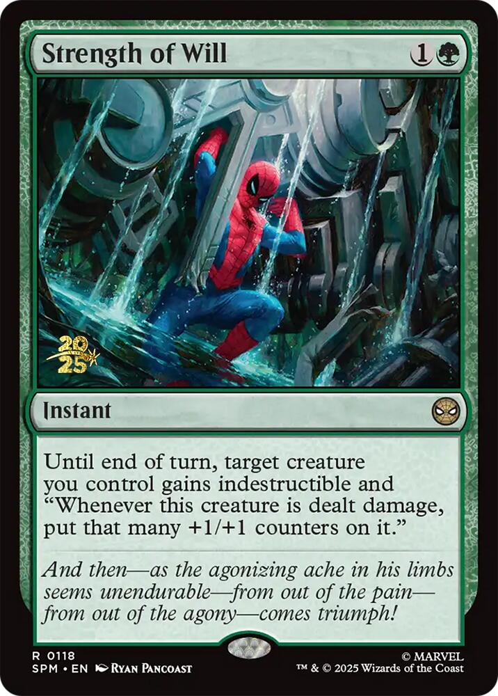 Strength of Will [Marvel's Spider-Man Prerelease Promos] | Devastation Store