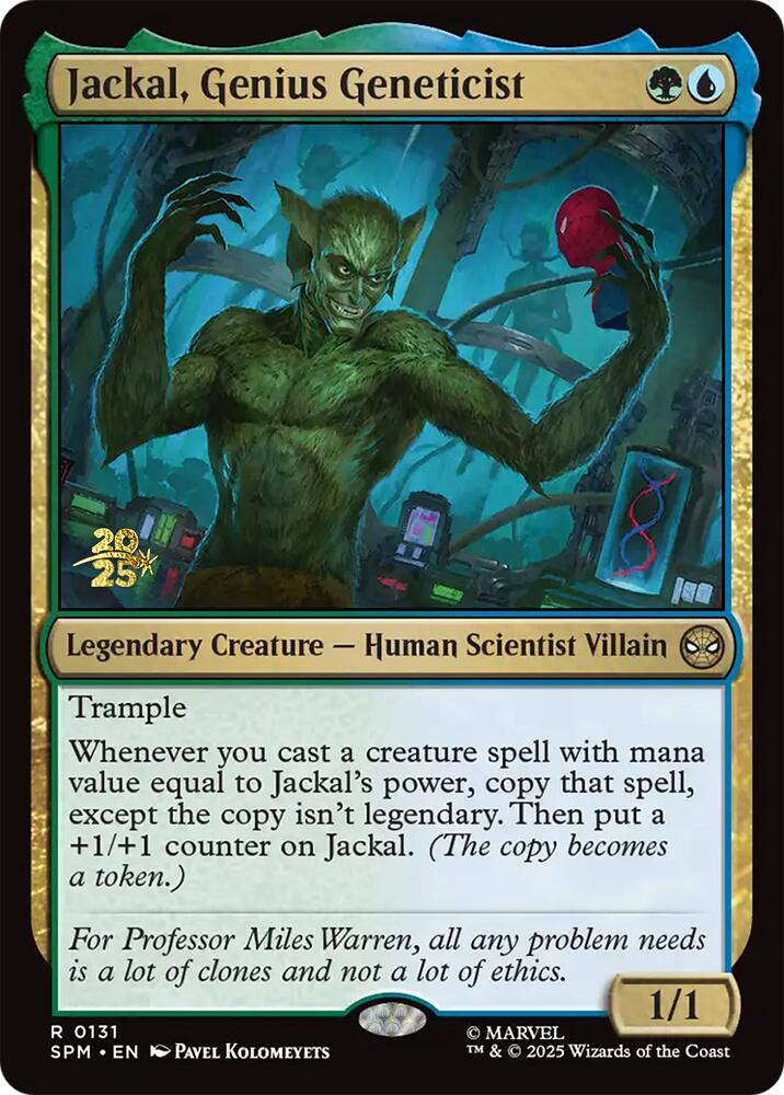 Jackal, Genius Geneticist [Marvel's Spider-Man Prerelease Promos] | Devastation Store
